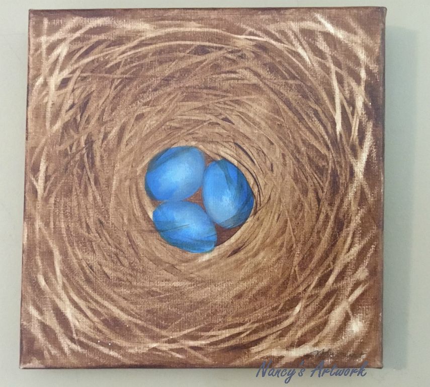 $75 Acrylic on canvas 8" X 8"